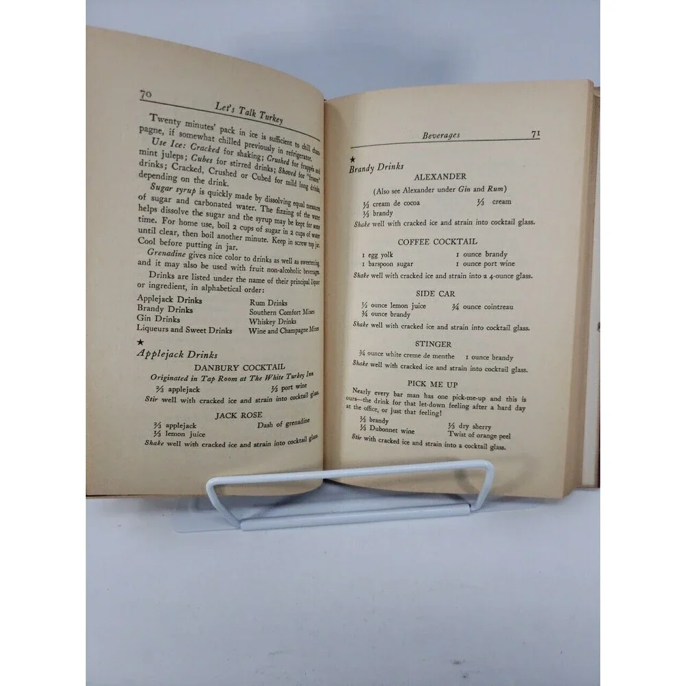Let's Talk Turkey Recipes of the White Turkey Inn by F Meredith Dietz  1948 VTG
